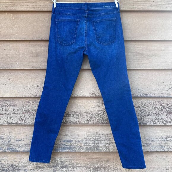 Current/Elliott Womens Moto Ankle Skinny Jeans Nashville Style Size 29 Dark Wash - Picture 4 of 13